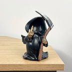 14cm Up Yours Middle Finger Grim Reaper Ornament - Resin