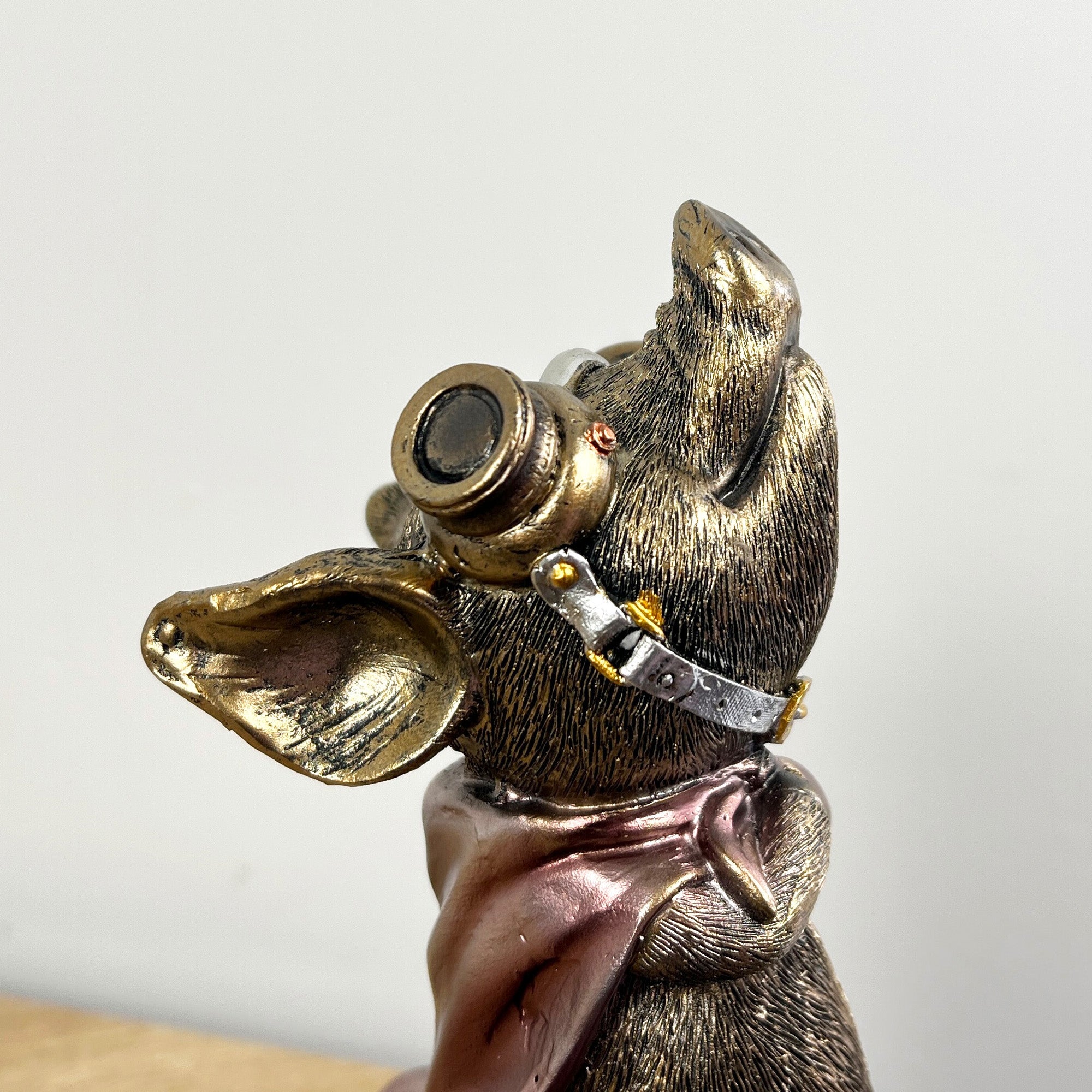 21.5cm Steampunk Super Pig Ornament – Resin