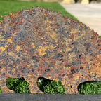 23cm Rusty Hedgehog Silhouette Garden Ornament - Metal