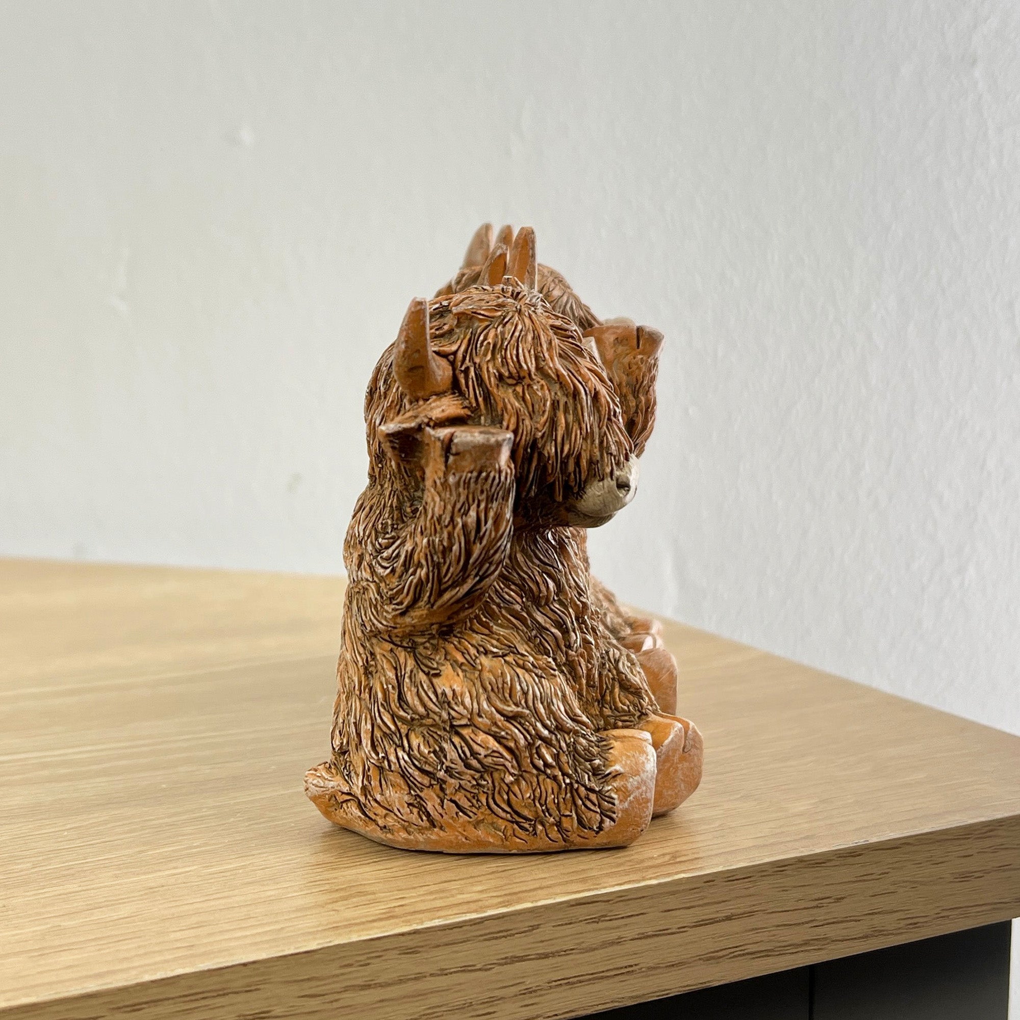 3 Wise Highland Cows Ornament - Resin