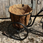 40cm Black Tricycle Plant Pot Planter - Metal