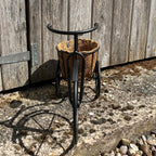 40cm Black Tricycle Plant Pot Planter - Metal