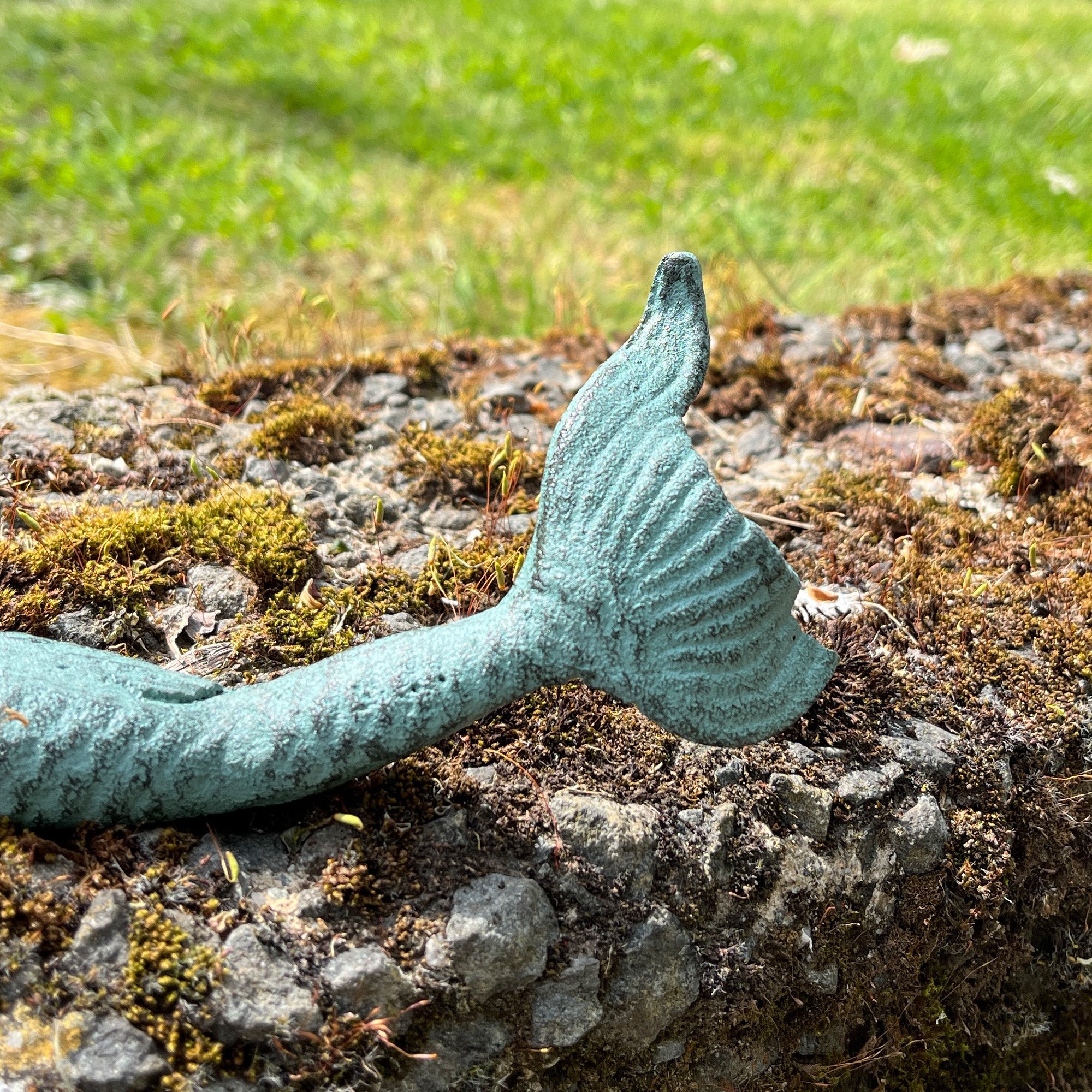 23.5cm Mermaid Garden Ornament – Cast Iron