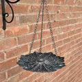 Flower Head Hanging Bird Feeder - Metal