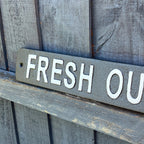 50.7cm 'Fresh out of F**ks' Funny Cast Iron Wall Sign