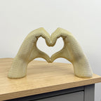 30.5cm x 17cm Gold Heart Hands Ornament - Resin