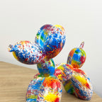 16.5cm Multi-coloured Balloon Dog Ornament / Sculpture - Resin