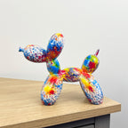 16.5cm Multi-coloured Balloon Dog Ornament / Sculpture - Resin