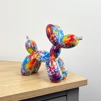 16.5cm Multi-coloured Balloon Dog Ornament / Sculpture - Resin