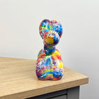 16.5cm Multi-coloured Balloon Dog Ornament / Sculpture - Resin