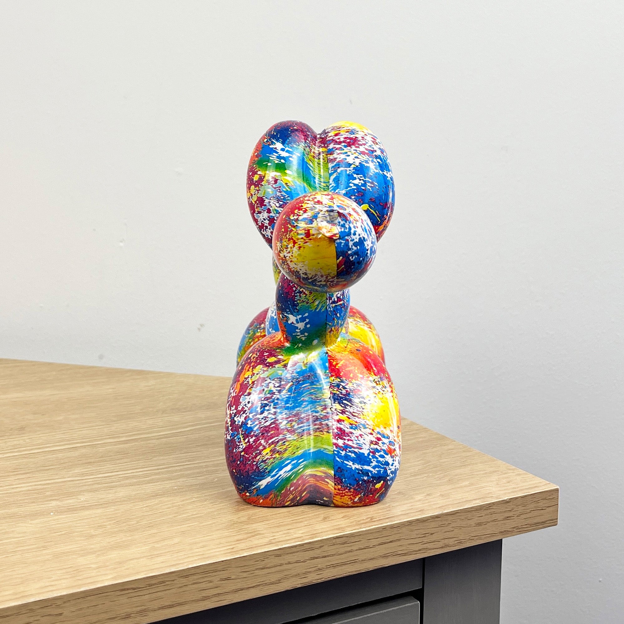 16.5cm Multi-coloured Balloon Dog Ornament / Sculpture - Resin