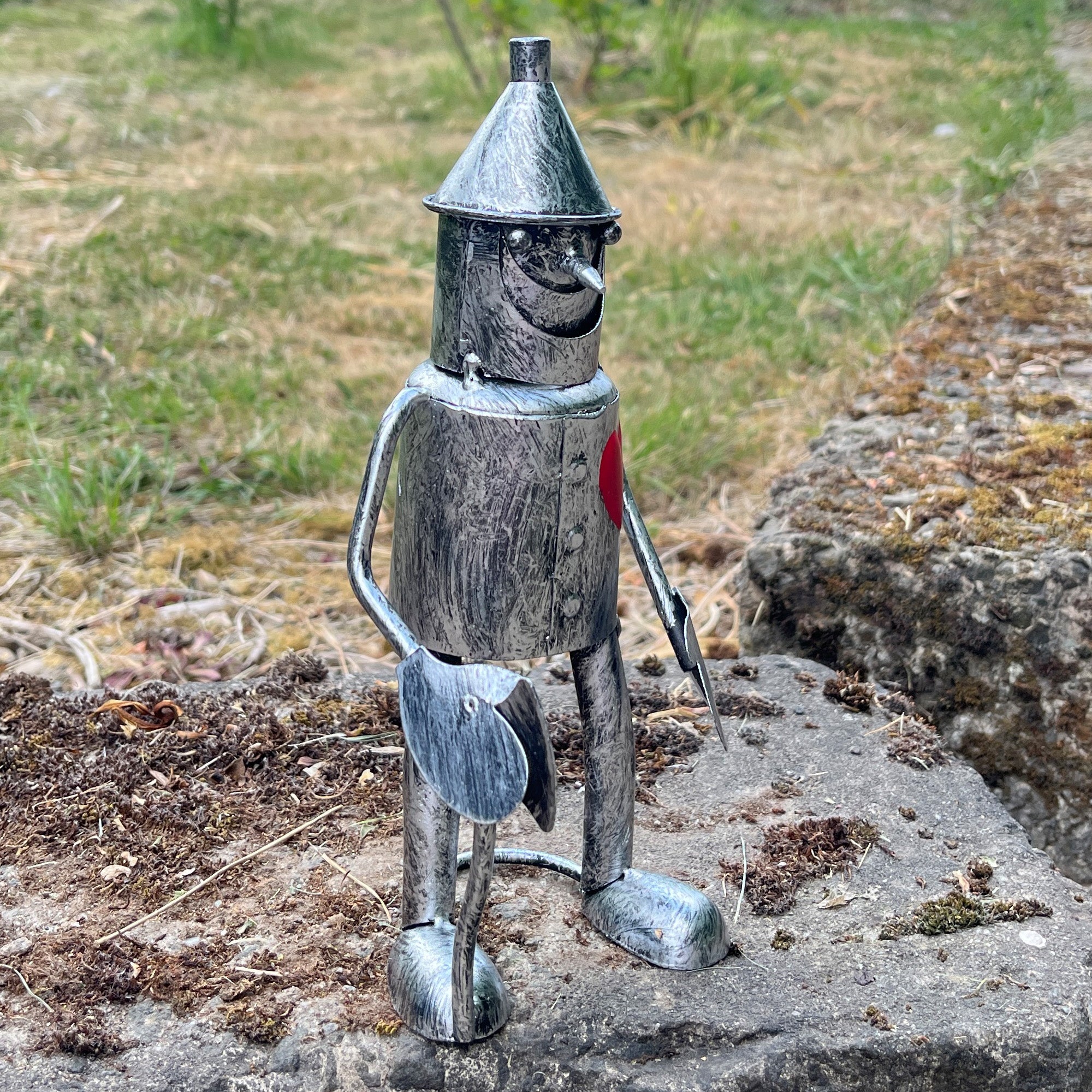Small Tin Man Garden Ornament - Metal