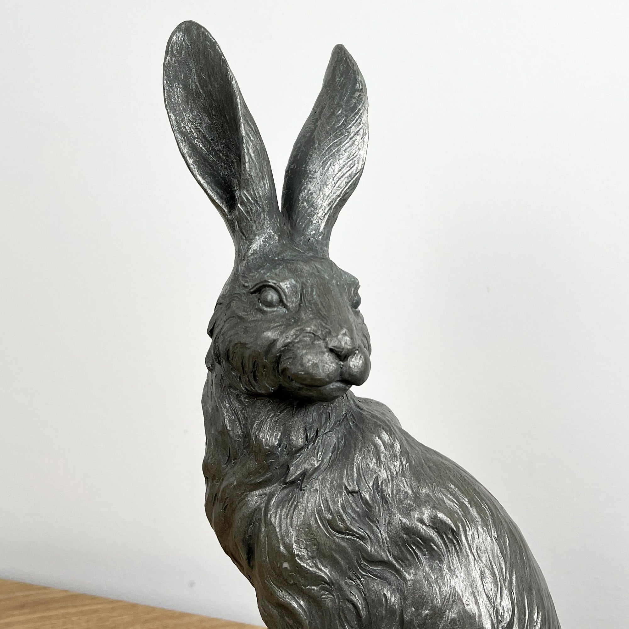 30cm Grey Resin Hare Ornament