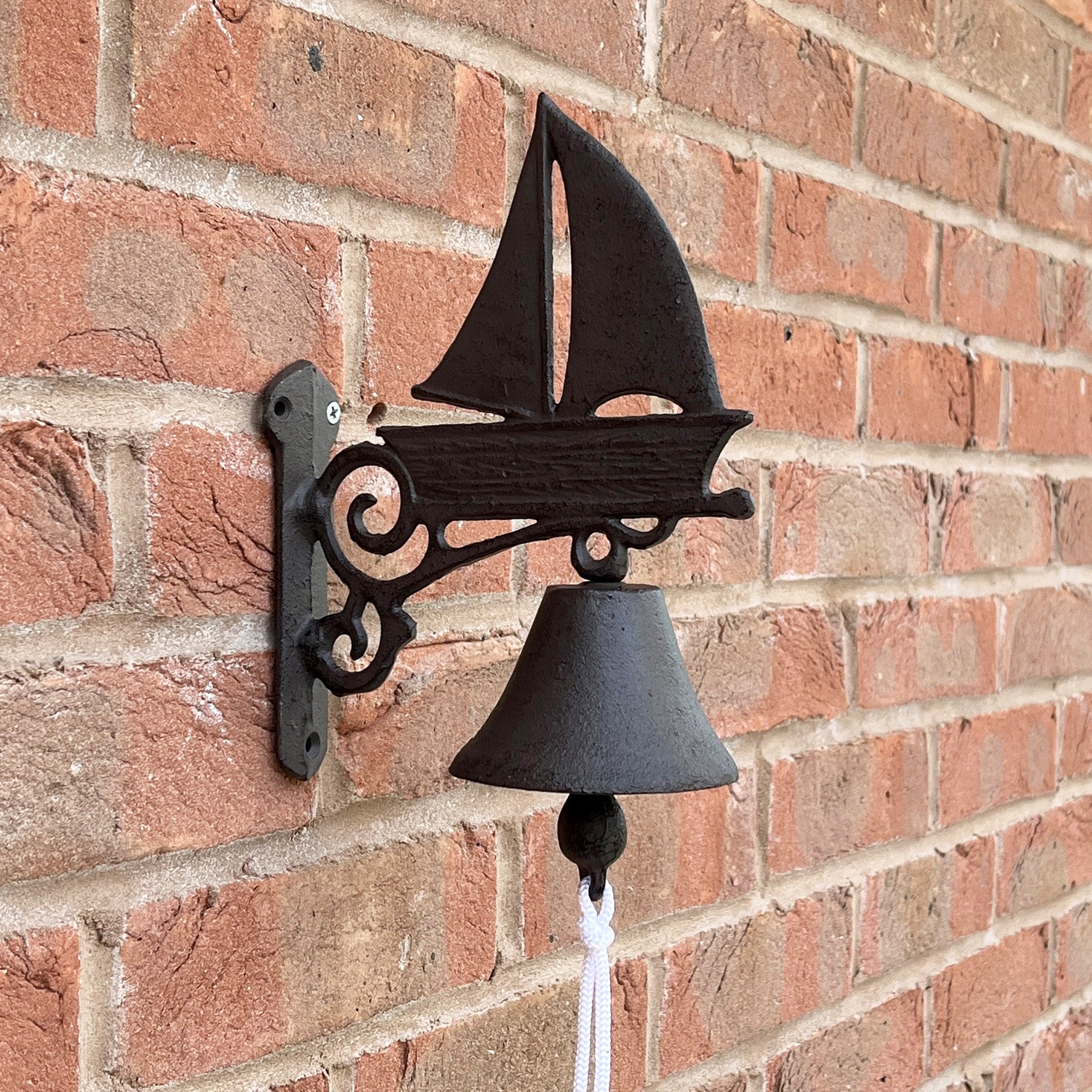 23cm Nautical Ship Garden Wall Bell – Cast Iron