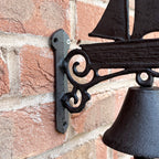 23cm Nautical Ship Garden Wall Bell – Cast Iron