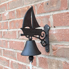 23cm Nautical Ship Garden Wall Bell – Cast Iron