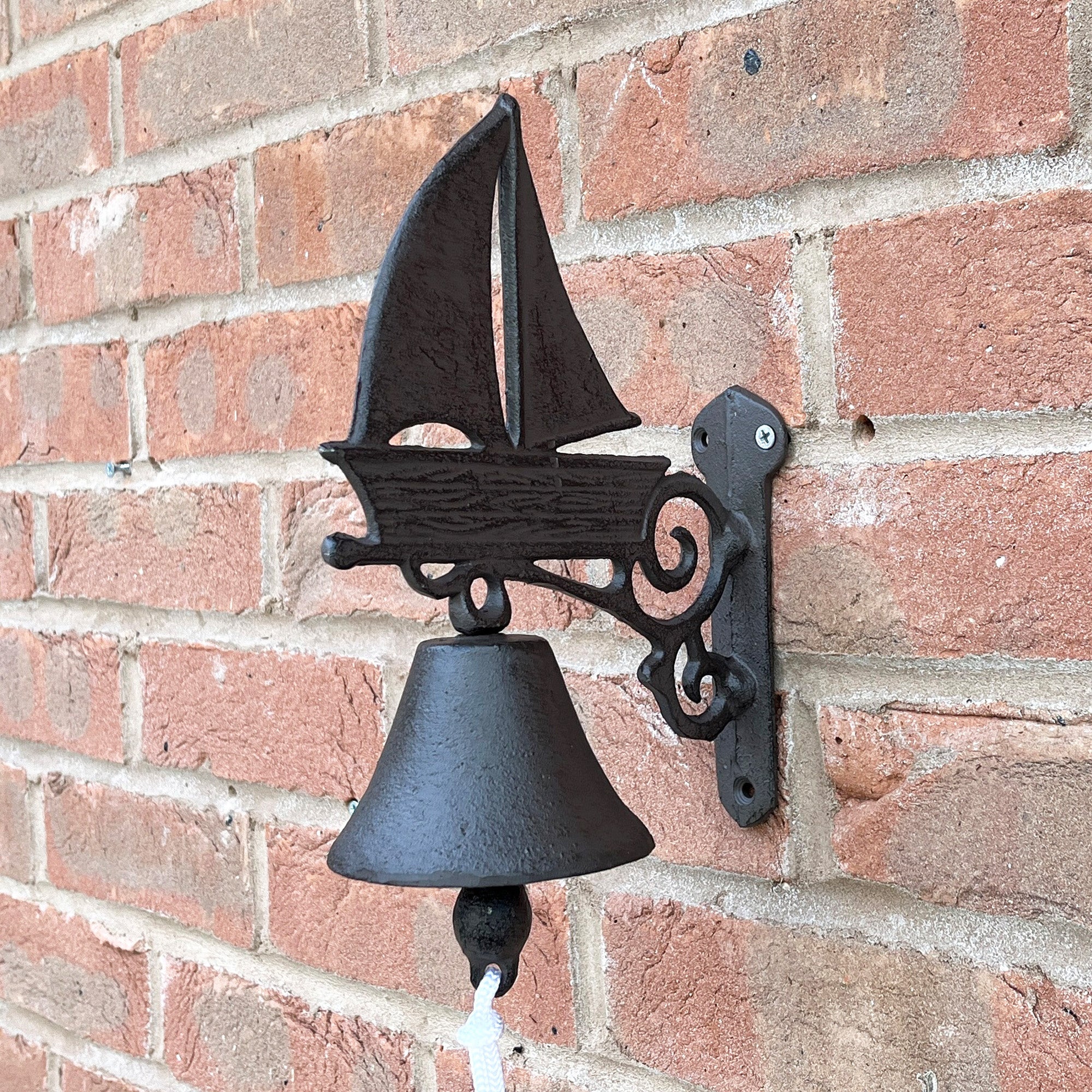 23cm Nautical Ship Garden Wall Bell – Cast Iron