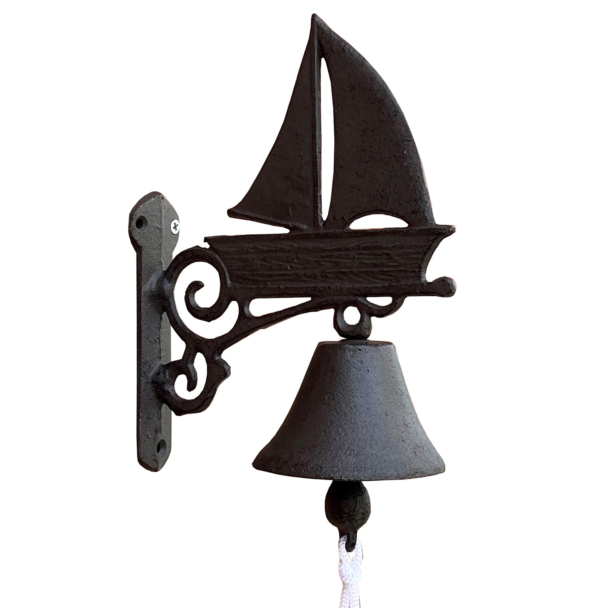 23cm Nautical Ship Garden Wall Bell – Cast Iron