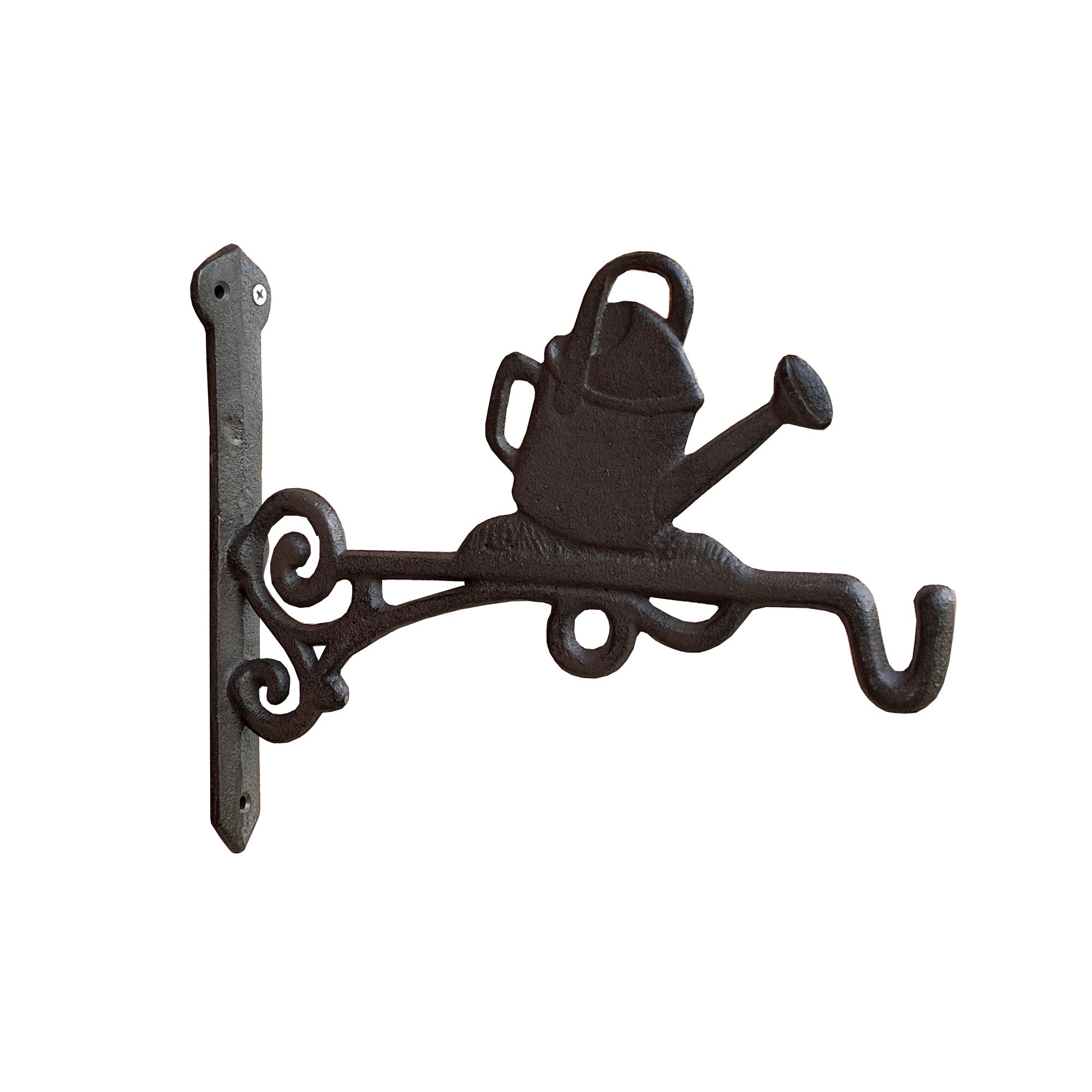 Watering Can Hanging Basket Wall Bracket Hook - Cast Iron
