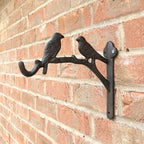 Birds Hanging Basket Wall Bracket Hook - Cast Iron