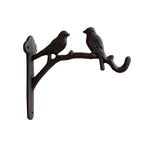 Birds Hanging Basket Wall Bracket Hook - Cast Iron