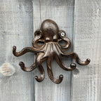 Octopus Wall Hook / Key Rack - Cast Iron