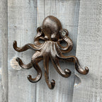 Octopus Wall Hook / Key Rack - Cast Iron