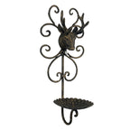 35cm Wall Mounted Stag Head Candle Holder – Metal