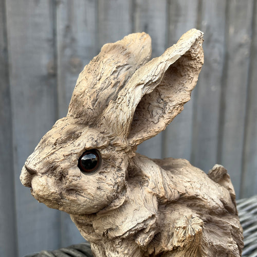 16cm Small Bunny Rabbit Garden Ornament - Resin