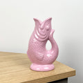 17cm Small Nautical Fish Jug Ornament - Pink
