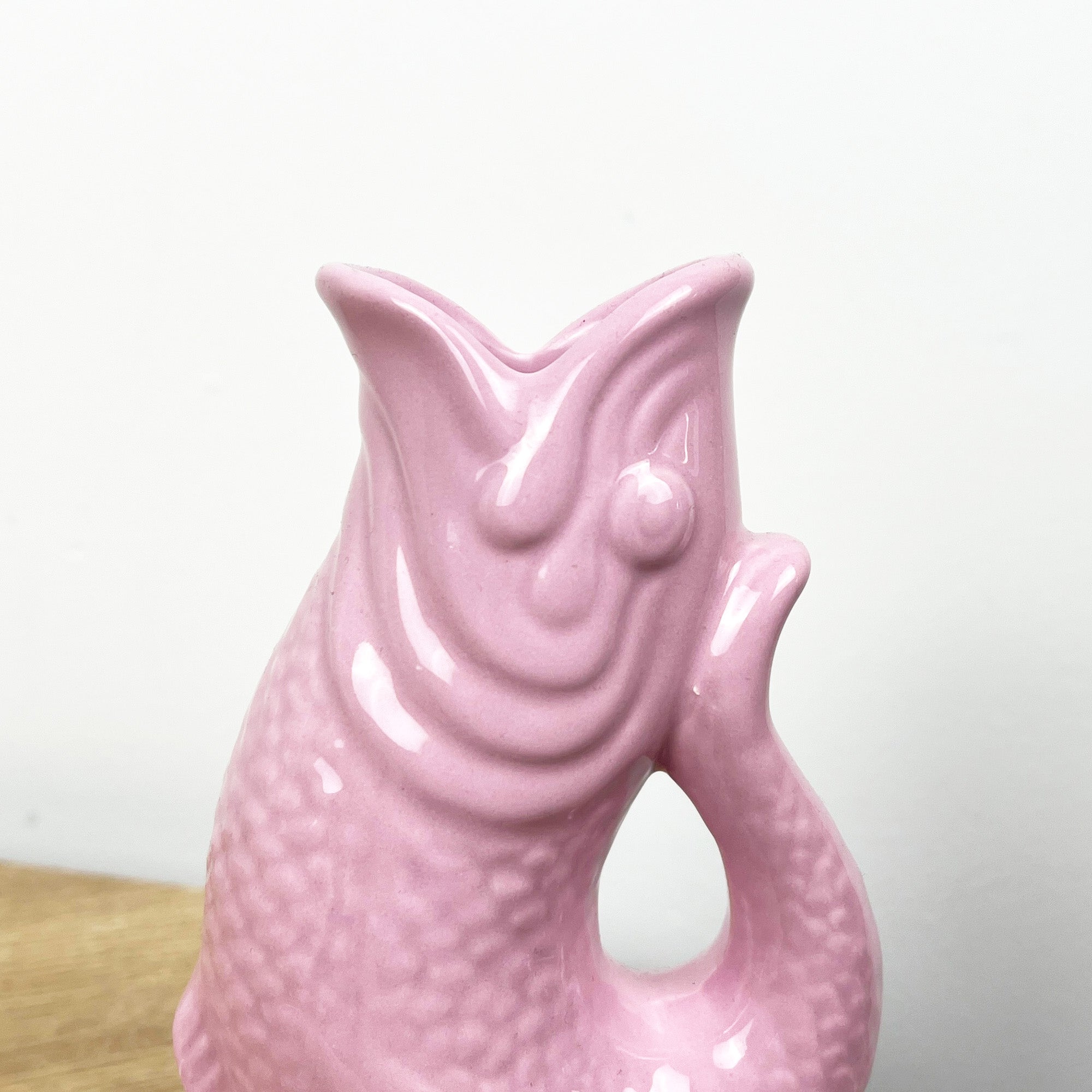 17cm Small Nautical Fish Jug Ornament - Pink