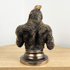 27cm Middle Finger Punk Gorilla Bust Ornament - Resin