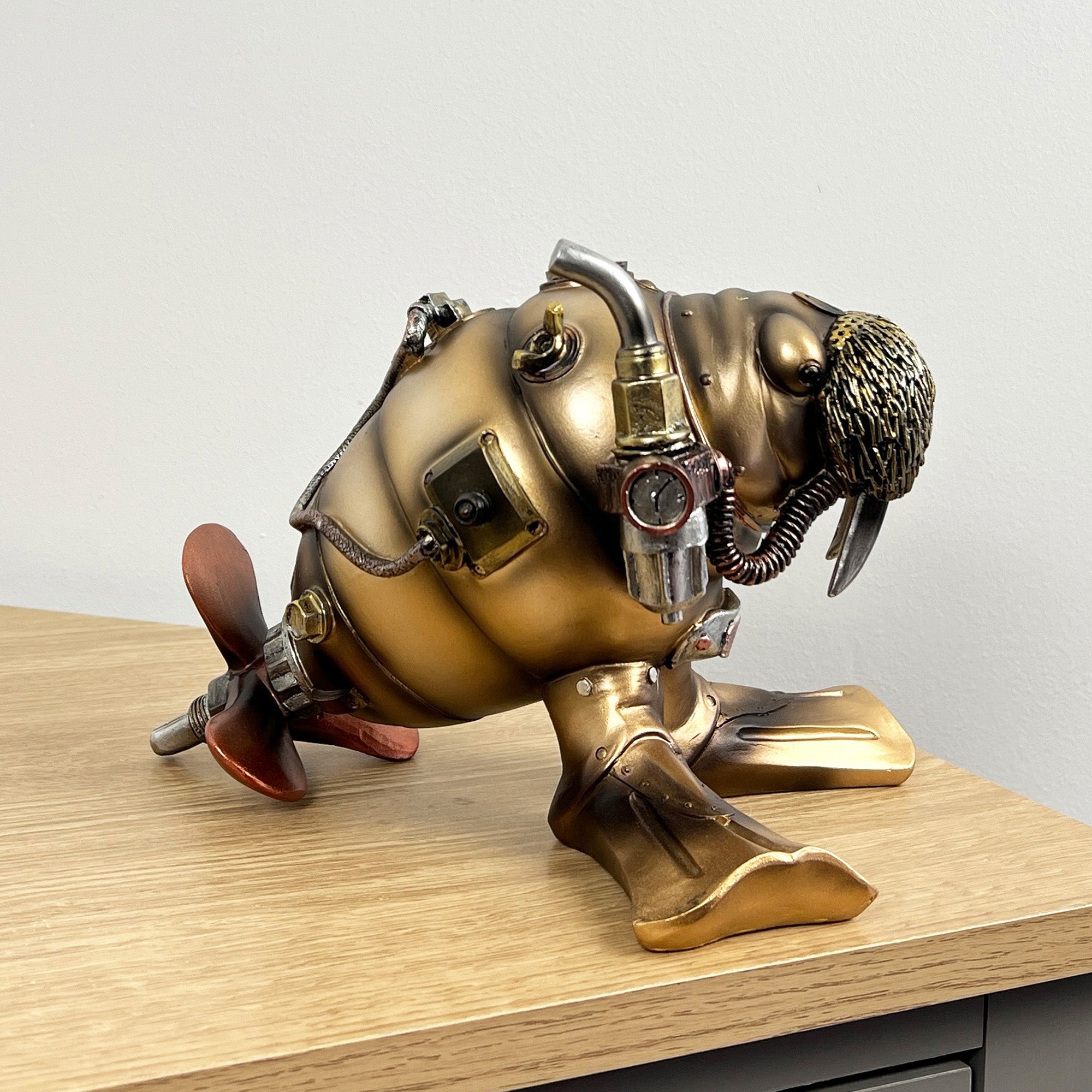 17cm Steampunk Walrus Ornament - Resin