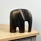 19cm Bronze Elephant Ornament – Resin
