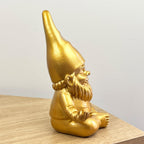 20.5cm Funky Meditating Gnome / Gonk - Gold