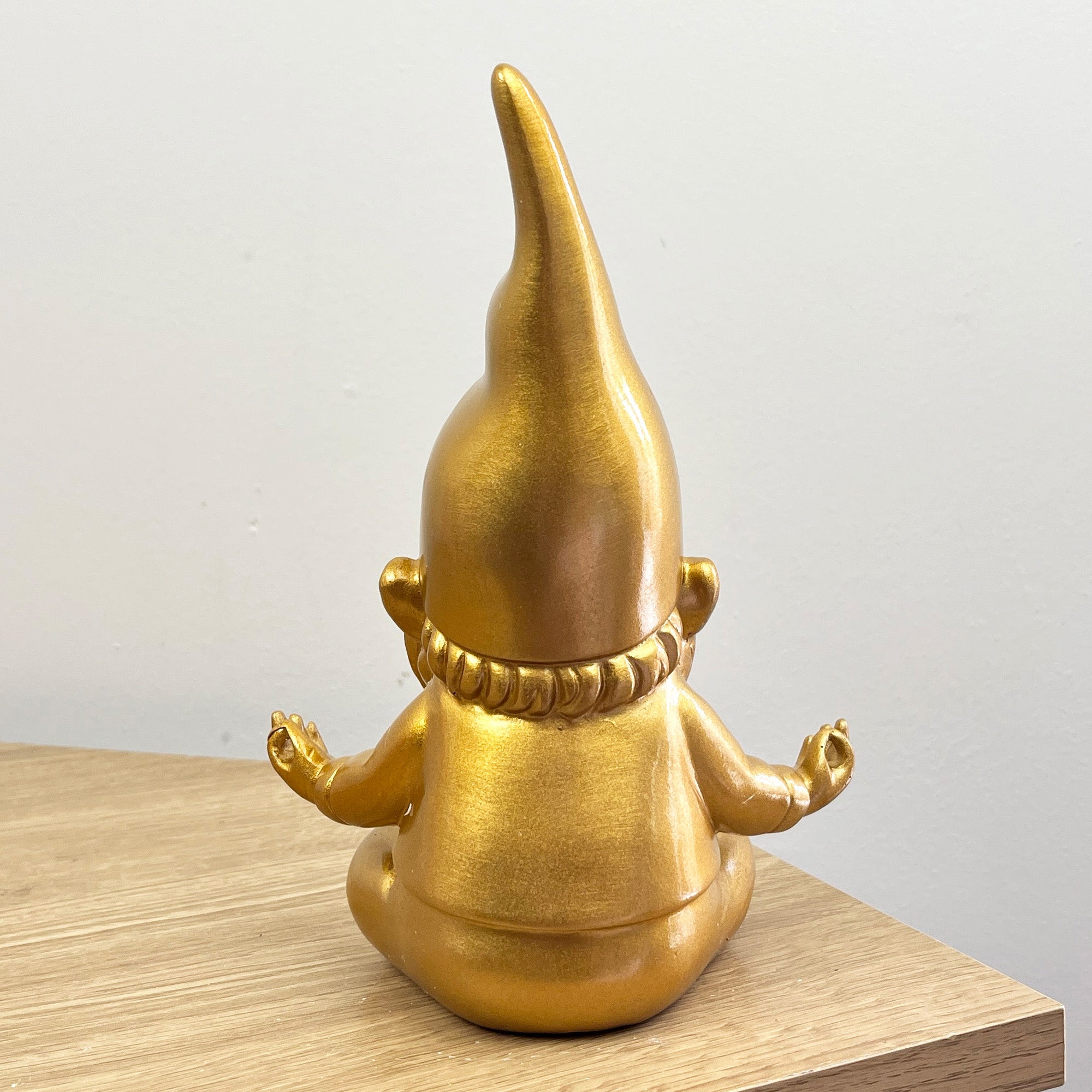 20.5cm Funky Meditating Gnome / Gonk - Gold