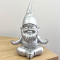 20.5cm Funky Meditating Gnome / Gonk - Silver