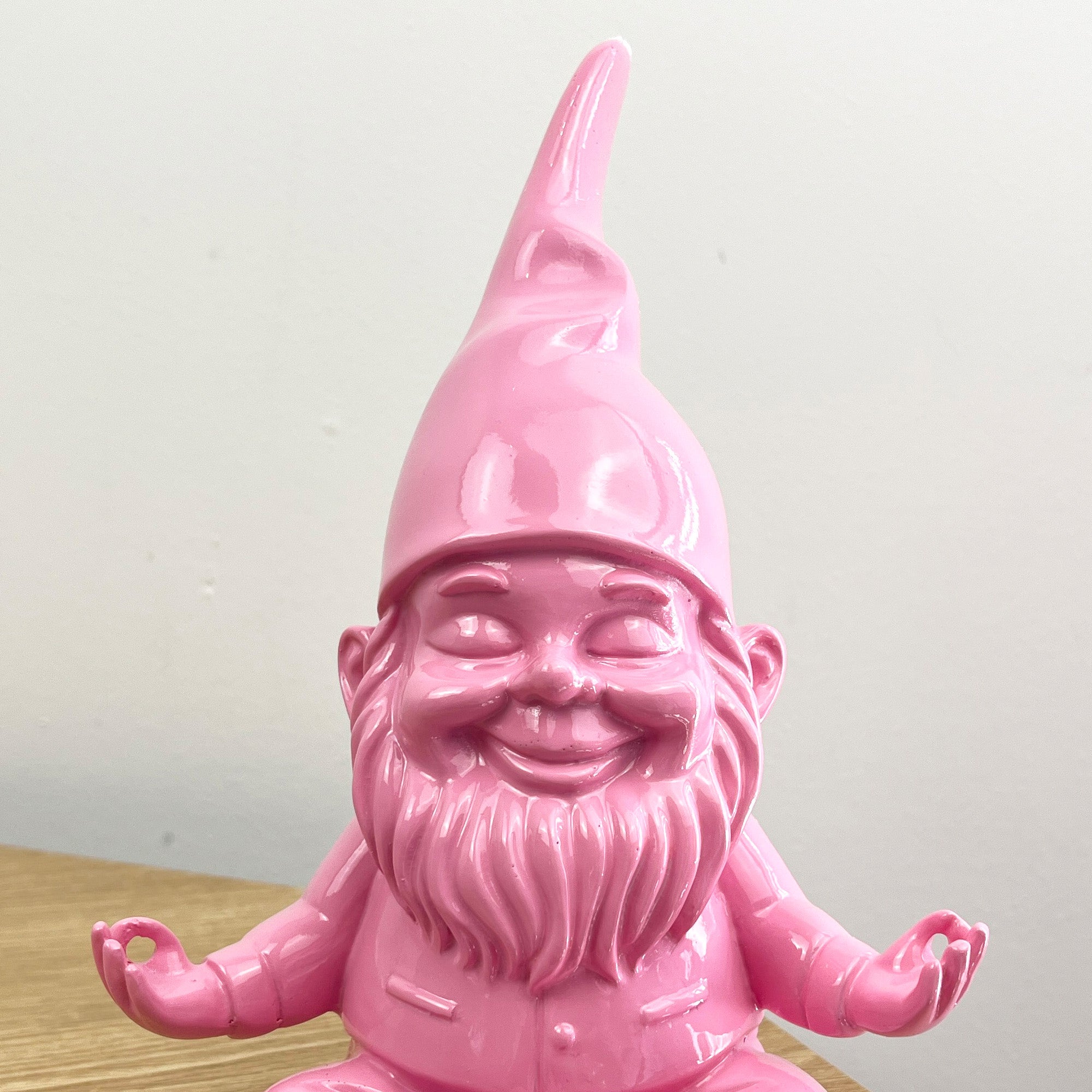 20.5cm Funky Meditating Gnome / Gonk - Pink