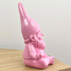 20.5cm Funky Meditating Gnome / Gonk - Pink