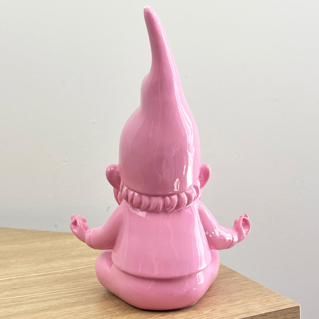20.5cm Funky Meditating Gnome / Gonk - Pink