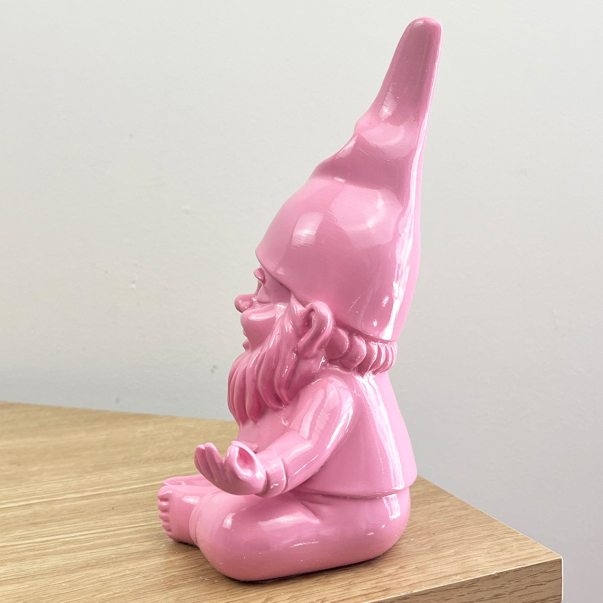 20.5cm Funky Meditating Gnome / Gonk - Pink