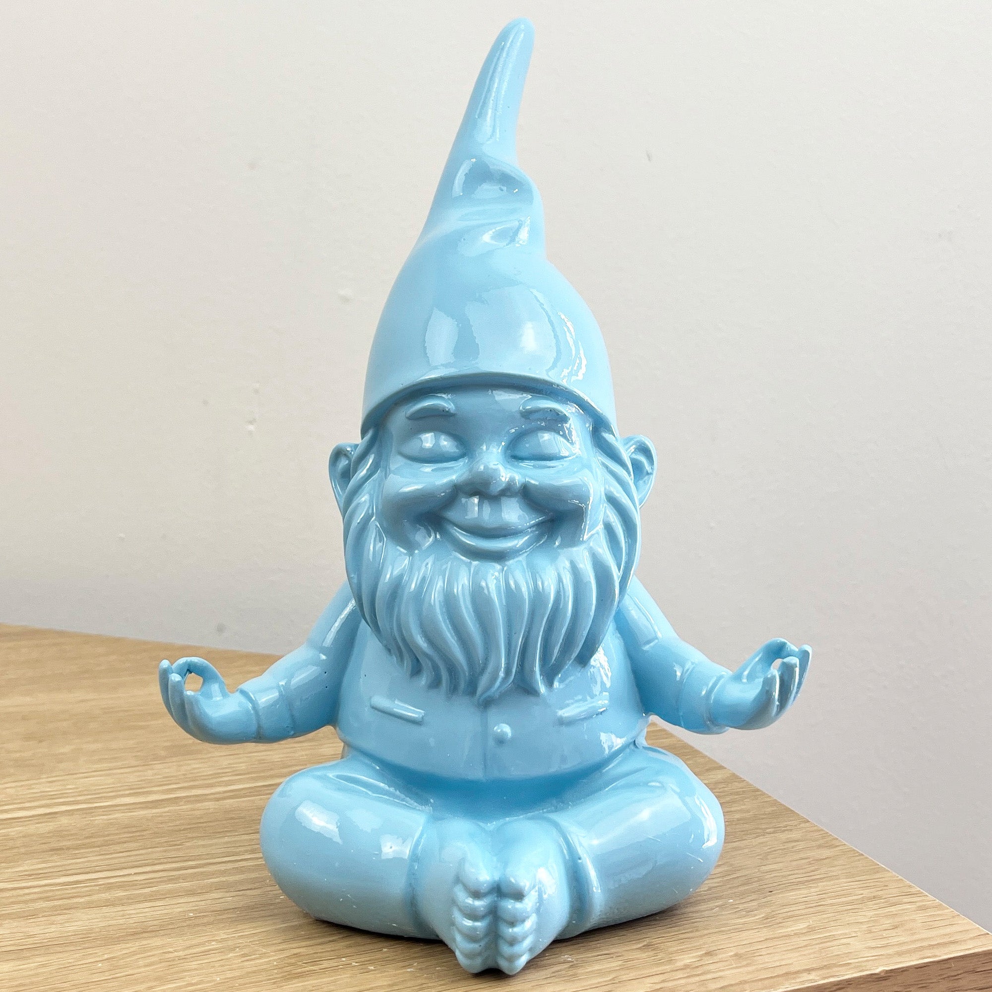 20.5cm Funky Meditating Gnome / Gonk - Blue