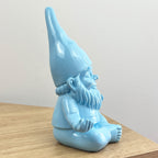 20.5cm Funky Meditating Gnome / Gonk - Blue