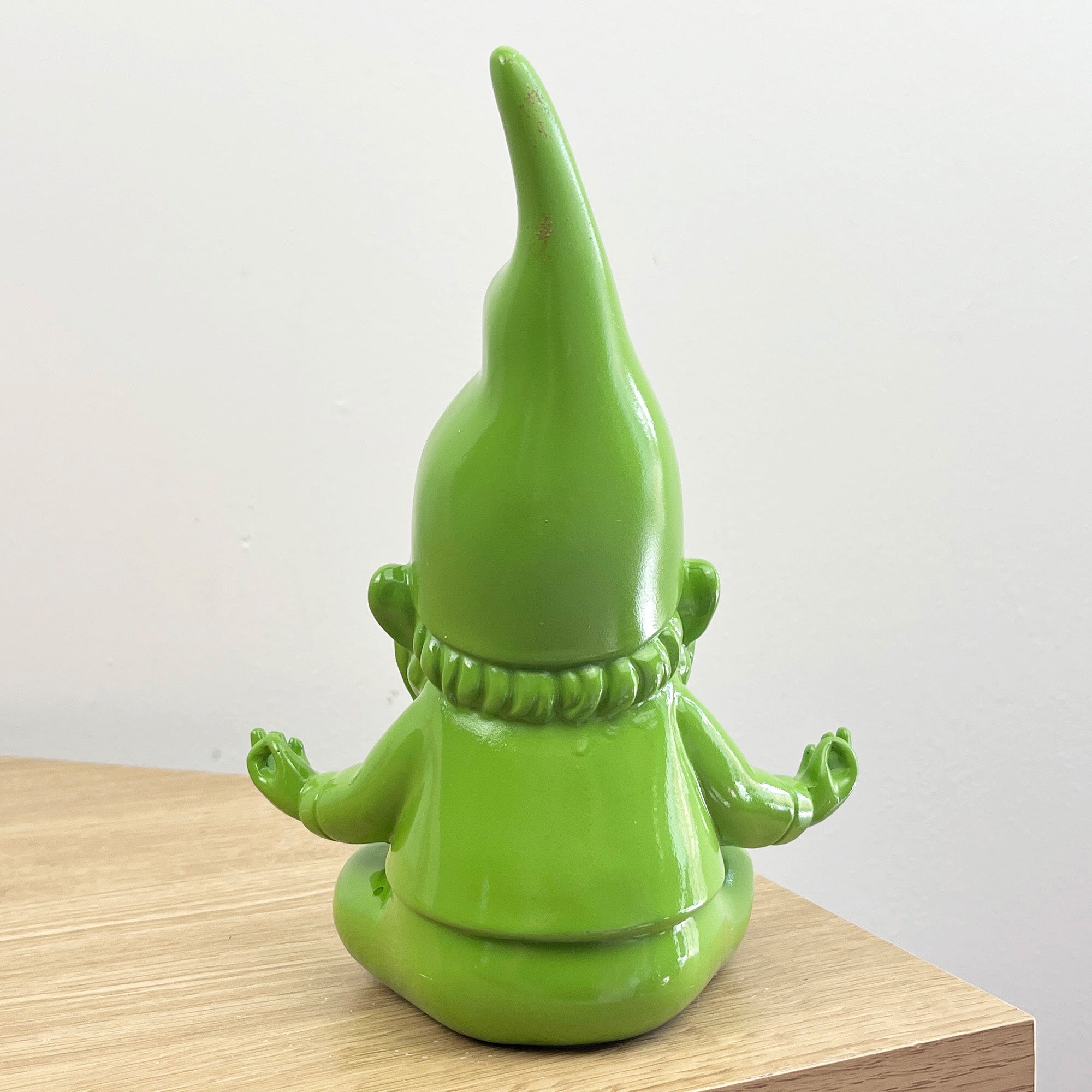 20.5cm Funky Meditating Gnome / Gonk - Green