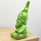 20.5cm Funky Meditating Gnome / Gonk - Green