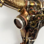 30.5cm Steampunk Cow Skull with Horns Wall Decoration – Resin