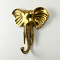 24cm Elephant Head Wall Décor Art / Decorative Hook