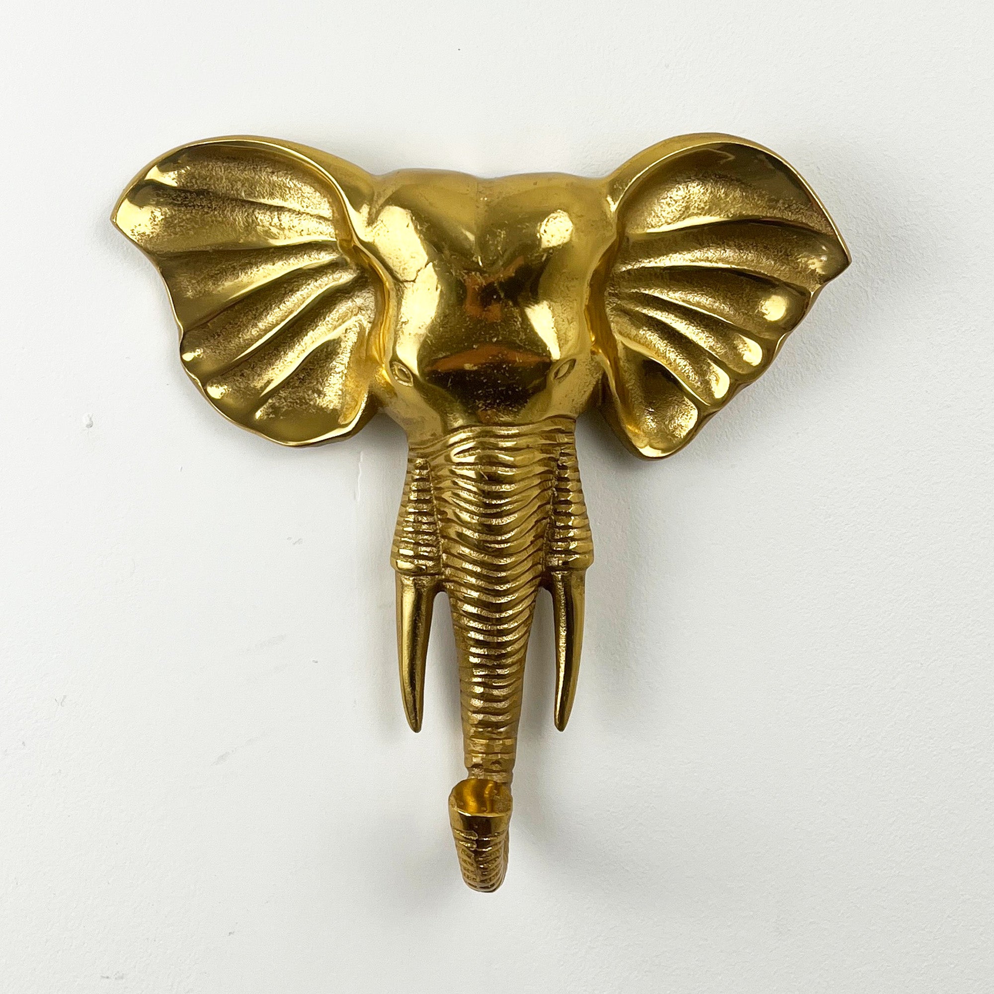 24cm Elephant Head Wall Décor Art / Decorative Hook