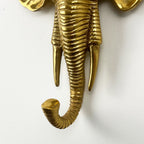 24cm Elephant Head Wall Décor Art / Decorative Hook