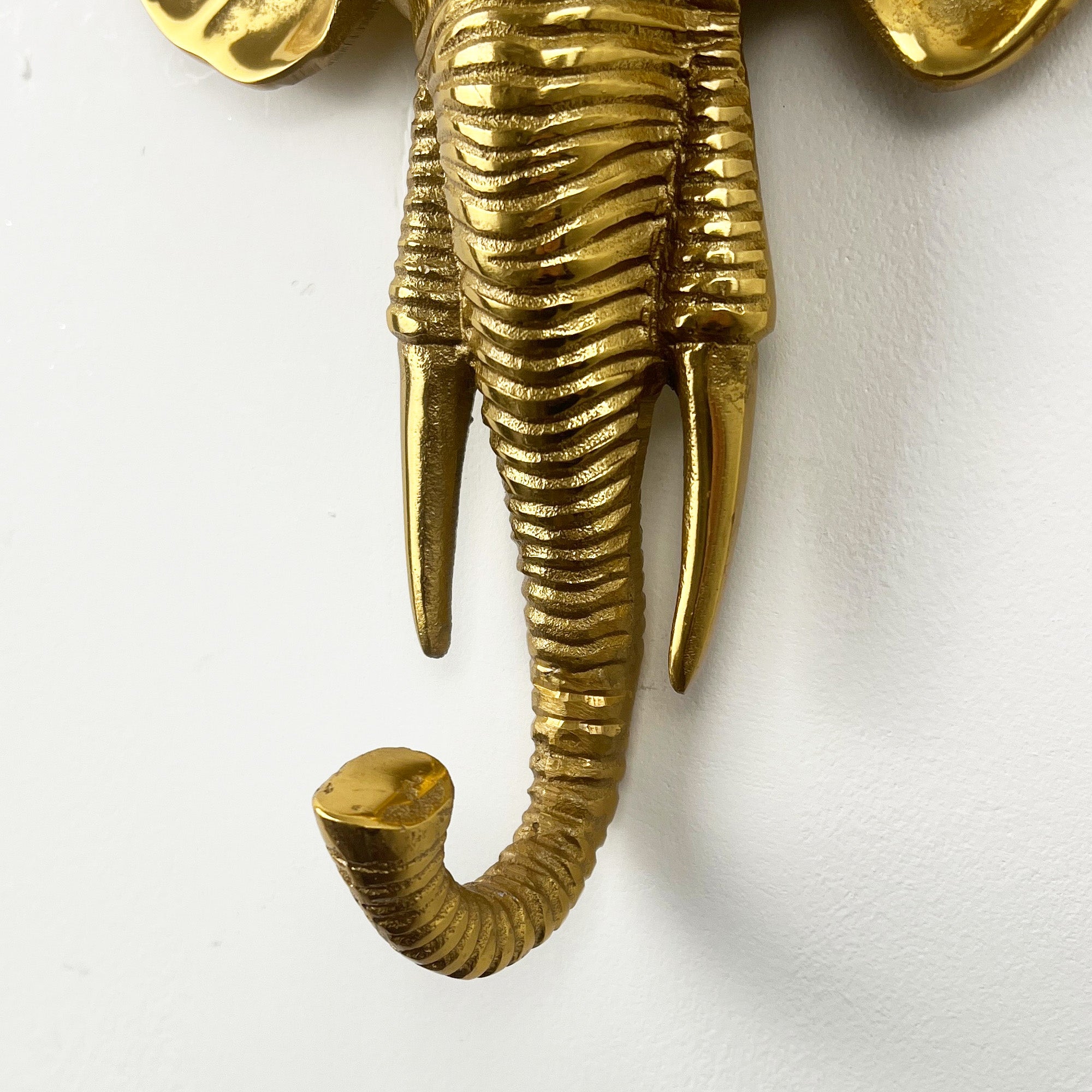 24cm Elephant Head Wall Décor Art / Decorative Hook